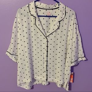 3/$20 Sale! NWT Refinery 29 Short Sleeve Polka Dot Pajama Top